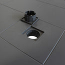Tavolo Dallas 80x80x74 h cm in Wicker Taupe