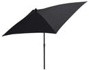 Ombrellone da Giardino 2,4x1,5 m Palo Ø27 mm in Acciaio Maffei Kronos Antracite