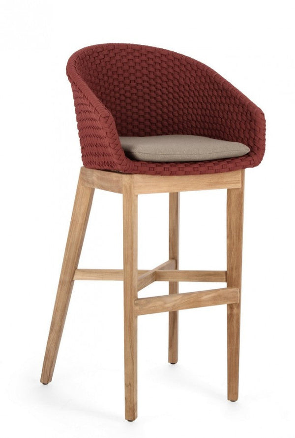 prezzo Sgabello Bar con Cuscini 56x57x110h cm Coachella Scarlet