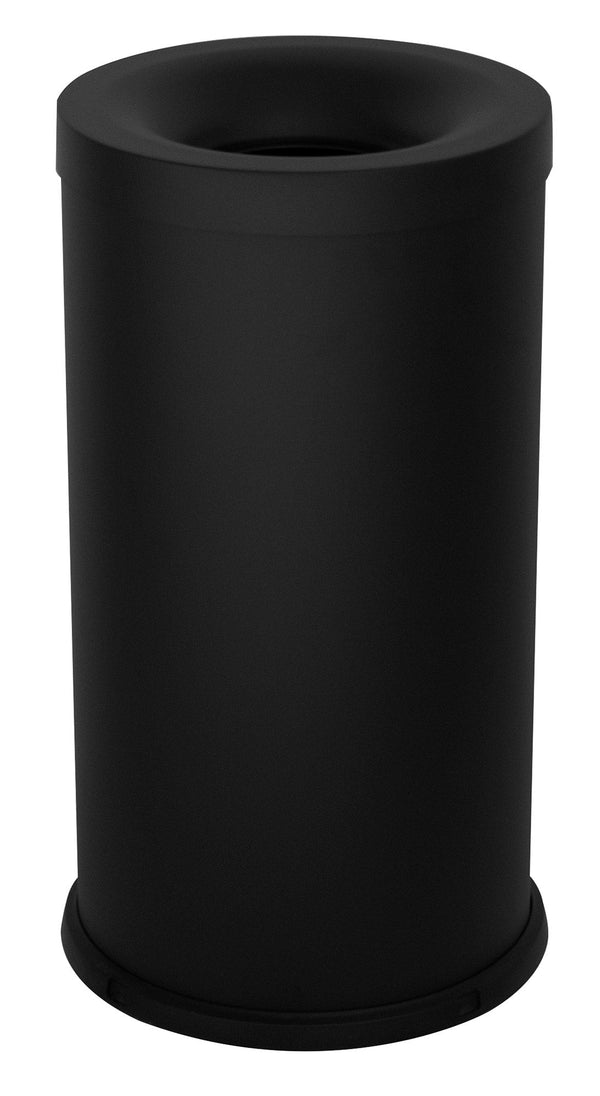 online Pattumiera Gettacarte Ø31xh60 cm Autoestinguente In Acciaio Verniciato Nero