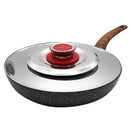 Coperchio Magico Antiodore Ventur Magic in Acciaio Inox Pomolo in Bachelite Rosso Varie Misure
