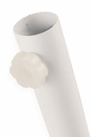 Base per Ombrellone da Giardino Pieghevole in Ferro Soriani Bianco