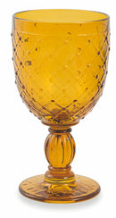 Confezione 6 Calici Vino in Vetro 280ml Villa d'Este Home Tivoli Rombi