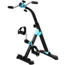 Pedaliera per Riabilitazione Pieghevole 50x45x97 cm con Display LCD e Rulli Massaggianti in Acciaio e PP      