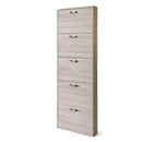 Scarpiera Serena 180x65x15 cm 5 ante olmo