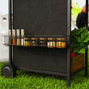 Barbecue a Gas con 3 Bruciatori Indipendenti 108x54x97 cm Coperchio con Termometro Nero   