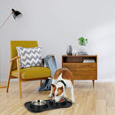 Ciotole per Animali Domestici con Tappetino Antisporco Antirovescio in Plastica