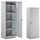 Armadio Portadocumenti da Ufficio 4 Ripiani in Metallo Fadi Grigio