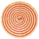 Set 6 Tovagliette Ø38 cm  in Paglia e Carta VdE Tivoli 1996 Spiral