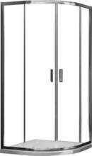 Box Doccia Semicircolare 2 Ante Scorrevoli in Cristallo Trasparente 6mm H185 Fosterberg Dragor Varie Misure