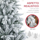 Albero di Natale Artificiale Innevato 180 cm 1321 Rami Verde 