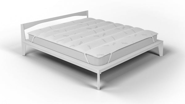 Topper Trapuntato Imbottito con Elastici Silver Bianco Varie Misure prezzo