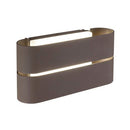 Applique da Esterno a LED 12W Chiusa Sovil Gaia Marrone