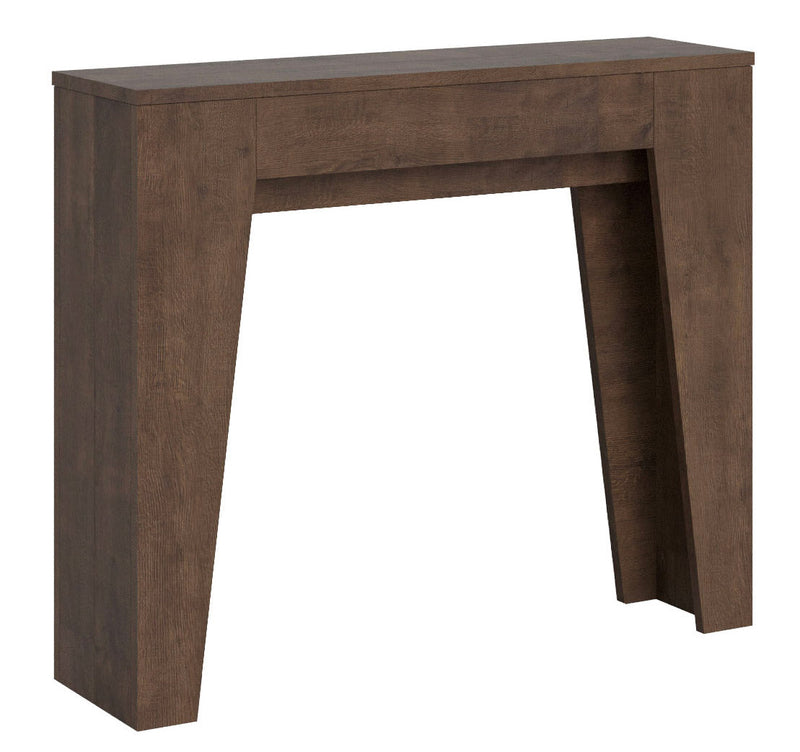 Consolle Allungabile 90x25/181 cm Pannelli in Nobilitato Narrow Noce