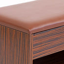 Scarpiera Panca 60x30x42 cm in Legno Melaminico Scuro