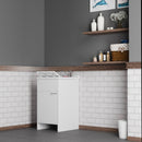 Mobile Lavatoio in PVC 45x50x85cm 1 Anta Forlani Honest Bianco