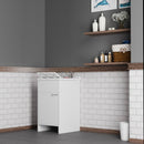 Mobile Lavatoio in PVC 45x50x85cm 1 Anta Forlani Honest Bianco