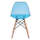 Set 4 Sedie 45,5x53,5x81,2 cm in Polipropilene Betty  Blu