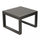 Tavolino Cuba 45x45x32 h cm in Alluminio Taupe