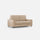 Divano 2 Posti 168x85x85 cm Sakar in Tessuto Beige