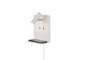 Applique da Interno a LED in Metallo Bianco Opaco