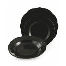 Servizio Piatti 18 Pezzi in Gres Villa d'Este Duchessa Nero