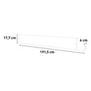 Pannello Radiante Riscaldante Wi-Fi Elettrico da Esterno 191,5x17,7x6 cm 3200W Sined  Nero