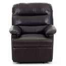 Poltrona Relax Reclinabile Manuale in Similpelle Mara Marrone