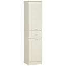 Mobile a Colonna per Bagno 34x34x150 cm 2 Ante 1 Cassetto Color Legno
