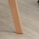 Set 2 Sedie Imbottite 54x57x80 cm in Velluto e Legno Grigio