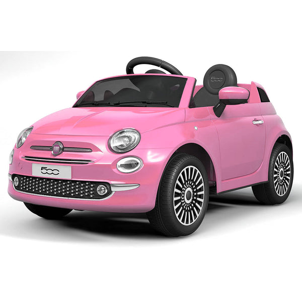 acquista Macchina Elettrica per Bambini 12V con Licenza Fiat 500 Rosa