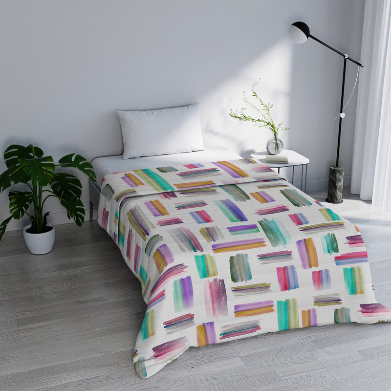 Trapuntino Estivo in Microfibra 100 gr con Stampa Multicolor Basic Varie Misure