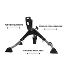 Mini Cyclette 50x25x36 cm per Braccia e Gambe Trasportabile Grigio e Nero