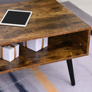 Tavolino Basso da Caffè 110x55x45 cm con Cassetto in Truciolare 