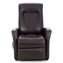 Poltrona Relax Reclinabile a Motore in Cuoio Ludovica Marrone