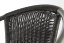 Sedia da Giardino in Polyrattan Soriani Grigio Scuro