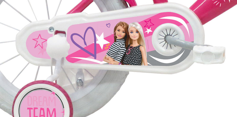 Bicicletta per Bambina 14" 2 Freni  Barbie Rosa