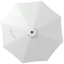 Telo per Ombrellone da Ø295 cm 8 Stecche Palo Centrale o Laterale Resistente all'Acqua Bianco  