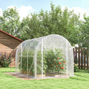 Serra a Tunnel 2x3x2 m con Porte Avvolgibili Telaio in Acciaio e Copertura in PE Anti-UV Trasparente      