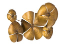 Pannello Flower Oroy 94x6x50 cm in Ferro Oro