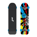 Skateboard con Tavola 76 cm in Legno Punk Rosso Azzurro