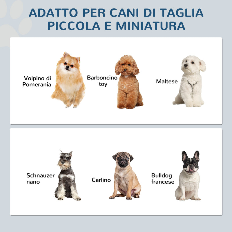 Ciotole Rialzate per Cani Taglia Piccola 2 Ciotole in Acciaio Supporto in MDF Grigio Chiaro   