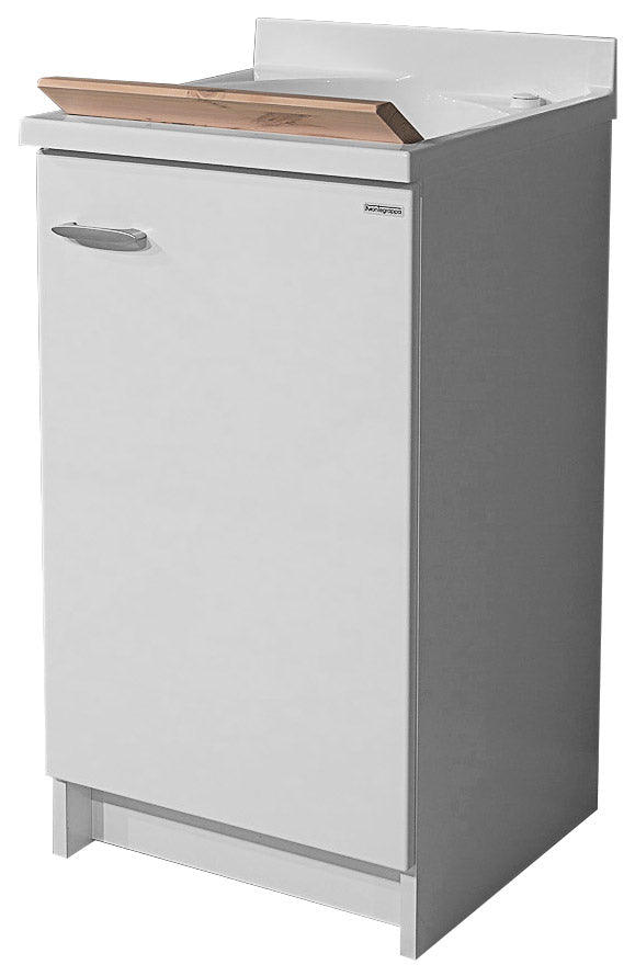 Mobile Lavatoio 45x50x85cm Anta Asse in Legno Montegrappa Marella Bianco Destra con Cesto prezzo