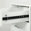 Cassettiera da Ufficio Schedario  con 3 Cassetti Serratura e Chiavi 60x40x56 cm Bianco 