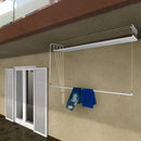Stendibiancheria da Soffitto Salvaspazio per Interni e Esterni con 5 Aste da 150cm (altezza soffitto 300 cm) Stendinik
