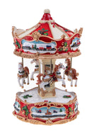 Carosello Natale con musica e movimento 24,5 cm 