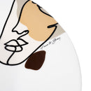 Piatto da Portata Ø35 cm  in Ceramica VdE Tivoli 1996 Face to grey 