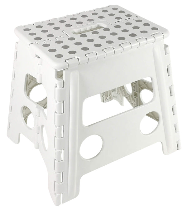 Sgabello Pieghevole 30x32x22 cm in Polipropilene Bianco sconto