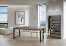 Tavolo Allungabile 140-400x90x77 cm Tecno Noce Telaio Antracite 