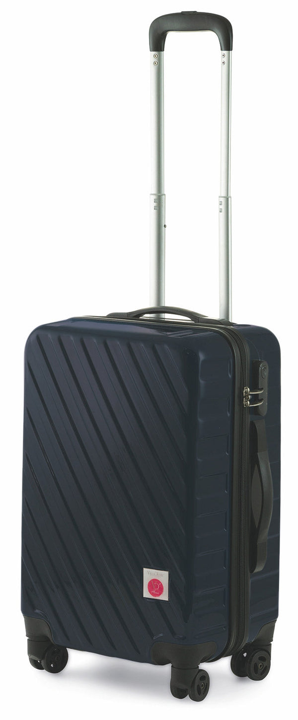 Trolley Valigia Bagaglio a Mano Rigida in Policarbonato 4 Ruote TSA Soriani Blu Scuro online